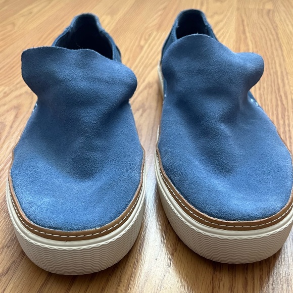 NWOT Toms Women’s Sunset Infinity Blue Oceana Suede Slip On Loafer, Size 12 - Picture 10 of 10